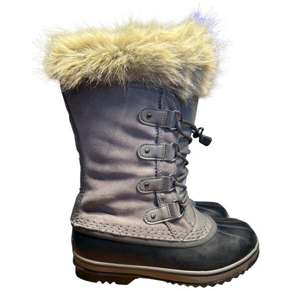 SOREL JOAN OF ARC Women's Size 7 Waterproof Snow Rain Boots Quarry - Picture 6 of 12
